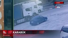 Karabük'te kemikli rampalarındaki feci kazanın görüntüleri ortaya çıktı