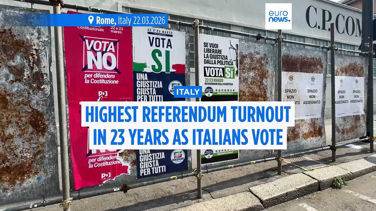 Highest referendum turnout in years as Italians vote on high-stakes judicial reform