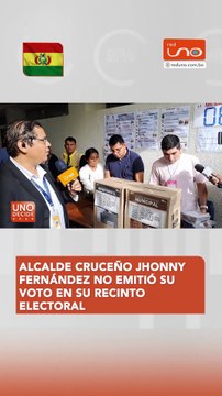 Alcalde cruceño Jhonny Fernández no emitió su voto en su recinto electoral