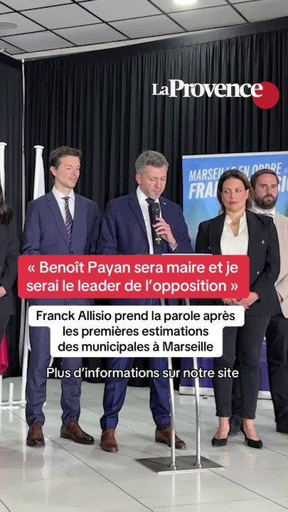 Municipales 2026 : Franck Allisio prend la parole après les premières estimations