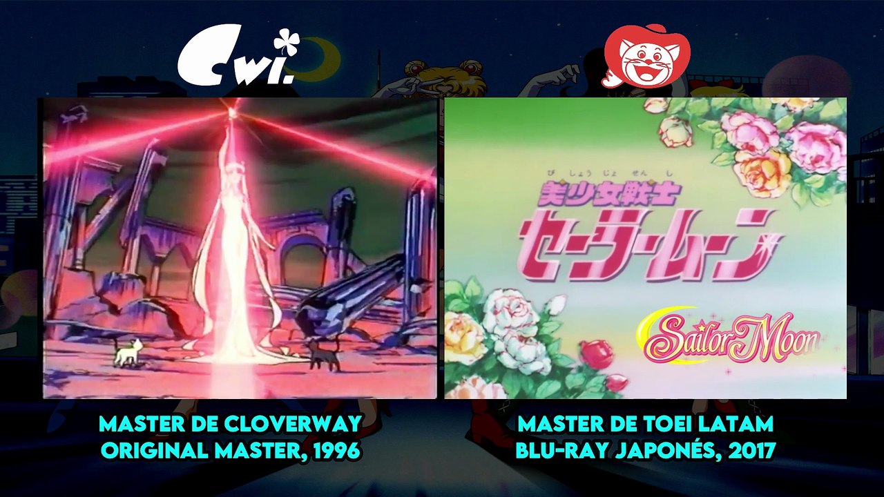 Sailor Moon - Comparación de Masters en el Opening (Latinoamérica)
