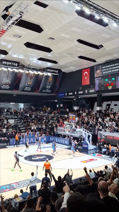 Maç Sonucu - Beşiktaş Gain 86-80 Trabzonspor - Türkiye Sigorta Basketbol Süper Ligi 23. Hafta