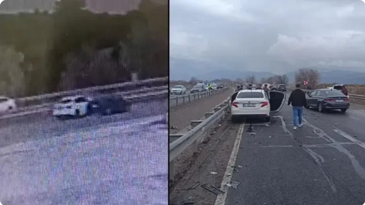 El freni çekilmediği için hareket eden otomobile, başka otomobil çarptı: 1 ölü, 3 yaralı