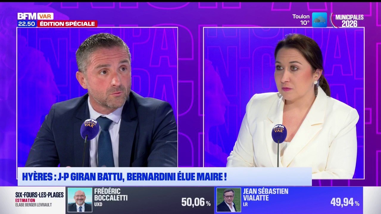 Municipales: "Je crois que les gens ne voulaient plus du maire en place", déclare Nicolas Massuco, candidat DVC à Hyères, battu au second tour