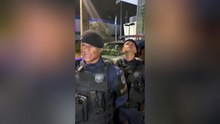 Olhar intimidador de guarda municipal viraliza em vídeo após prisão de suspeitos no PR