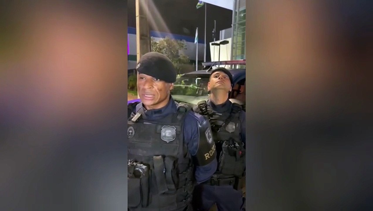 Olhar intimidador de guarda municipal viraliza em vídeo após prisão de suspeitos no PR