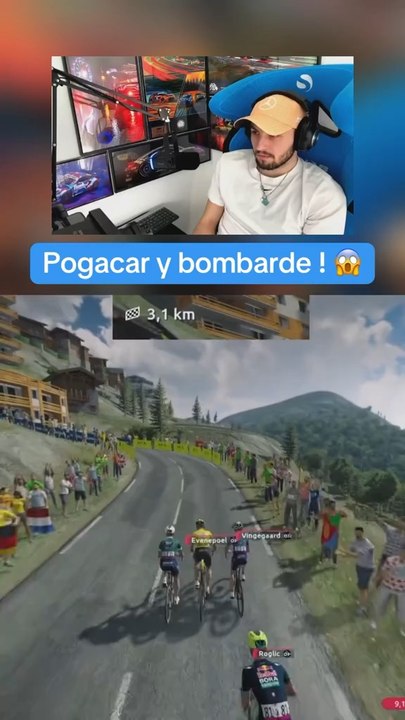 Pogacar trop fort ! #tdf #tourdefrance