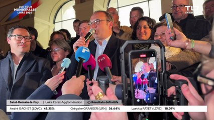 R&eacute;gis Juanico &eacute;lu maire de Saint-&Eacute;tienne