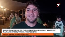 Posadas fue sede de un electrizante Nacional de Wakeboard sobre el río Paraná