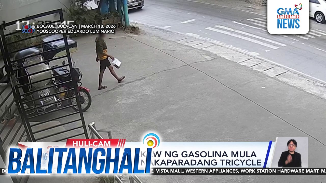 Lalaki, nagnakaw ng gasolina mula sa tangke ng nakaparadang tricycle | Balitanghali