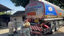 คาหนังคาเขา! จับรถบรรทุกแอบขน "น้ำมัน 2 หมื่นลิตร" ซุก "โกดังริมแม่น้ำเมย" เตรียมส่งขาย "เมียนมา" (มีคลิป)