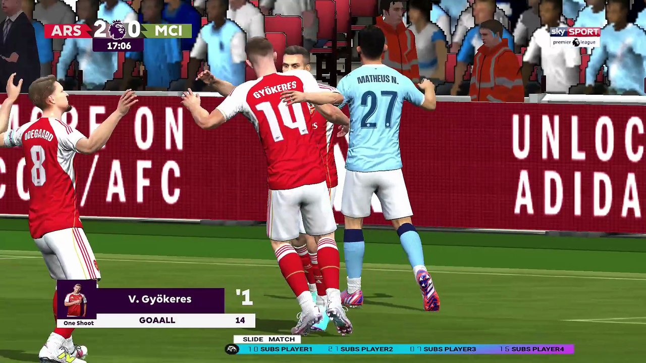 DFL 26 GAMEPLAY - ARSENAL vs. MANCHESTER CITY - EFL CUP 25/26 - FIFA 16 MOBILE | [HD]