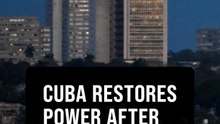 Cuba restores power after second grid collapse as stability concerns linger