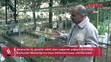 Adana’da mezarlık sular altında! Kabirlere ulaşmak için ayaklarına poşet geçirdiler