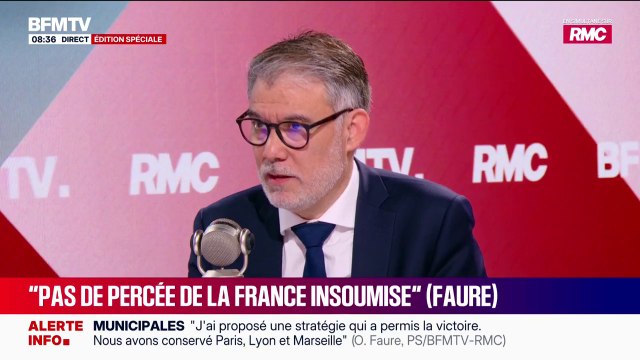 Municipales 2026: Il n'y a pas eu de percée de la France insoumise , déclare Olivier Faure, premier secrétaire du Parti socialiste