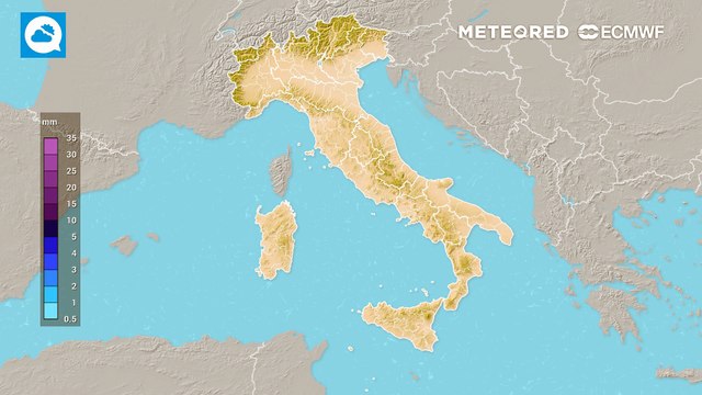 Lunedì 23 marzo, le piogge previste in Italia questa settimana