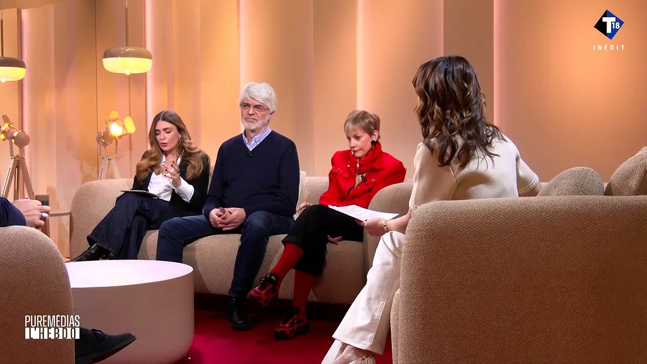 Manuel Alduy le 22 mars sur le plateau de "Puremédias, l'hebdo" sur T18.