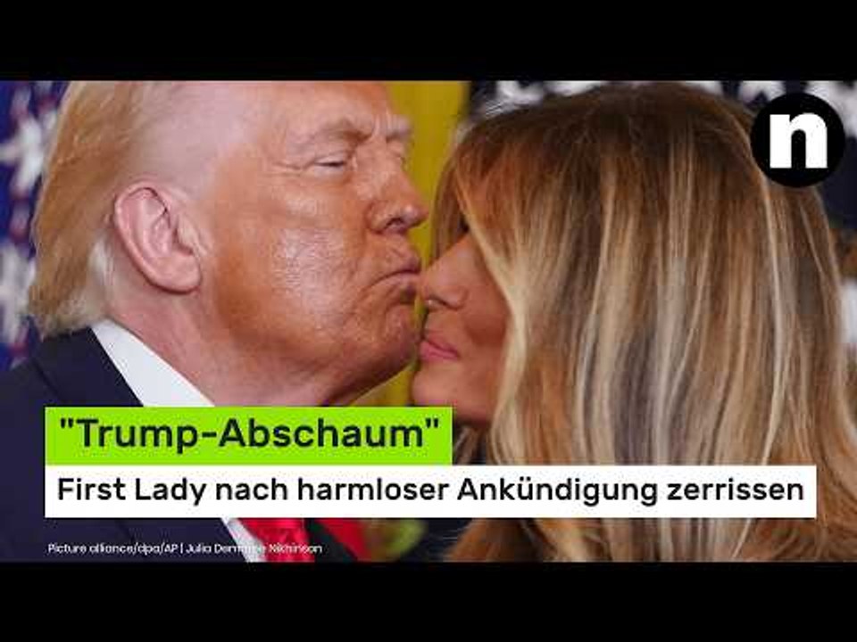 Melania Trump: 'Trump-Abschaum' - First Lady nach harmloser Ankündigung zerrissen