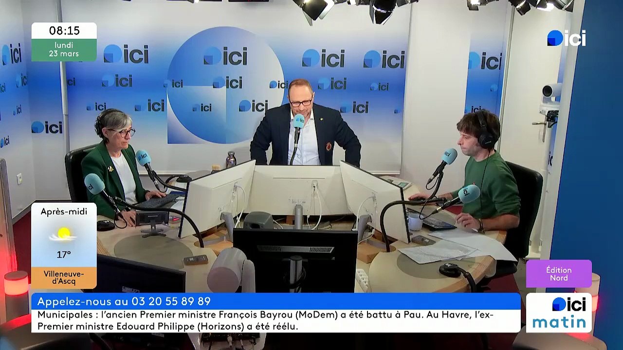 Le maire PS de Douai Frédéric Chéreau, invité d'ici Nord au lendemain du 2nd tour des élections municipales