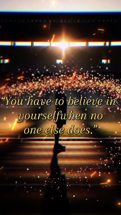 “You have to believe in yourself when no one else does.” —Serena Williams#quotes #Stay Strong #Motivation #Quotes #Believe Yourself