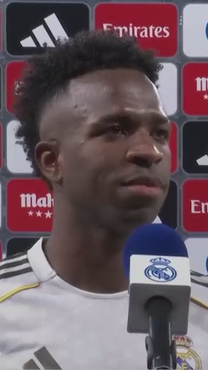 El guiño de Vinicius a Florentino Pérez tras su doblete al Atlético