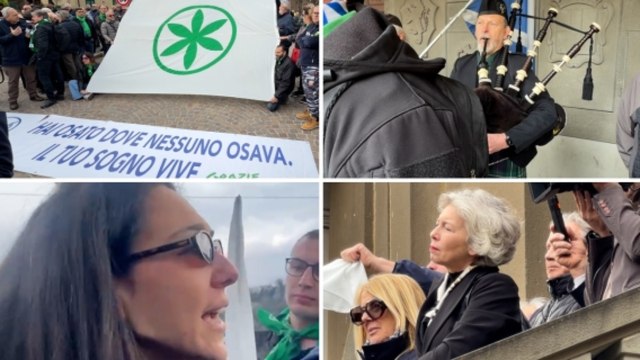 I fischi a Salvini e l'ira di Verdini, lacrime e cori padani: il videoracconto di chi c'era a Pontida per l'addio a Bossi