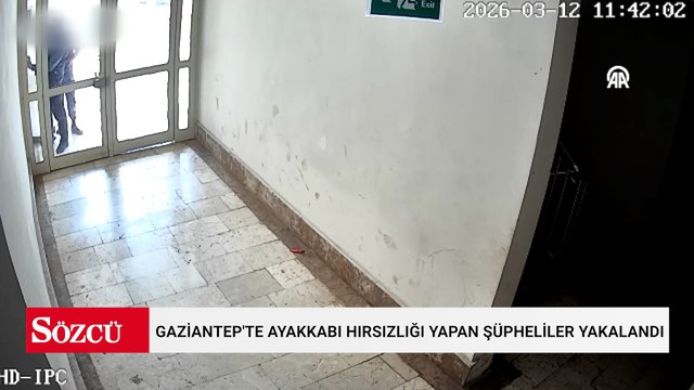 Gaziantep'te ayakkabı hırsızlığı yapan şüpheliler yakalandı