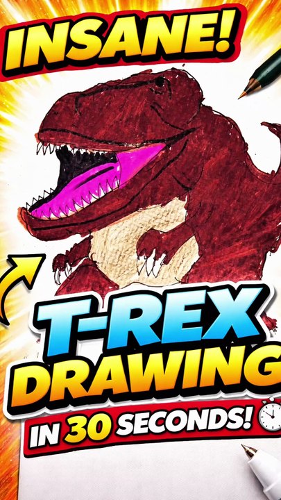T Rex drawing art