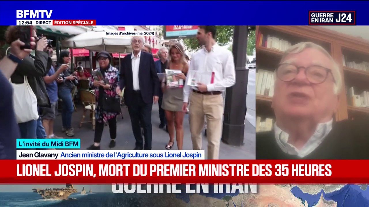 Mort de Lionel Jospin: "C'était un homme profondément de gauche, de rassemblement de la gauche", affirme Jean Glavany, ancien ministre de l'Agriculture sous Lionel Jospin
