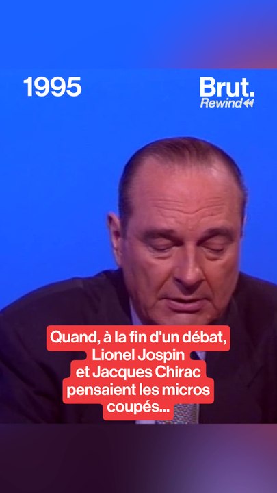 Quand, après un débat, Lionel Jospin et Jacques Chirac pensaient les micros éteints...