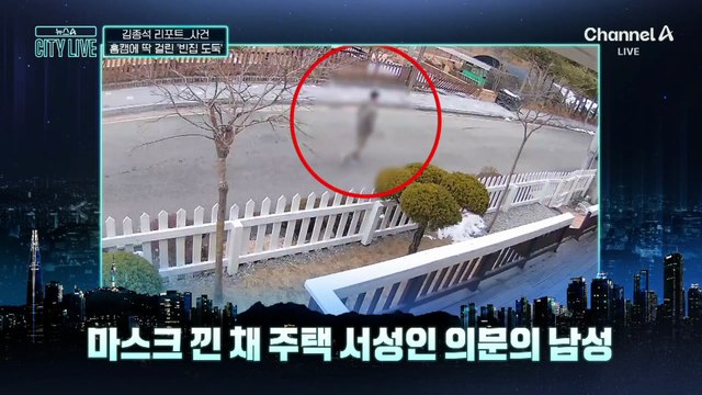 [김종석의 리포트]홈캠에 딱 걸린 ‘빈집 도둑’