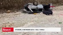 Otomobil, 8 metreden uçtu: 1 ölü, 1 yaralı