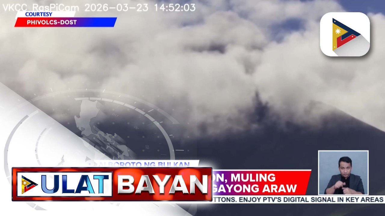 Bulkang Kanlaon, muling nagbuga ng abo dakong 2:40 ng hapon