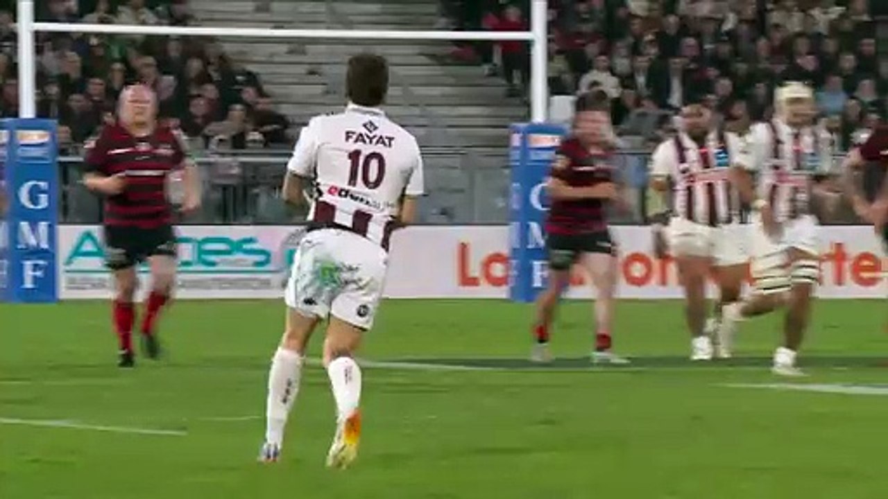 TOP 14 - Essai de Romain NTAMACK (ST) - Union Bordeaux-Bègles - Stade Toulousain