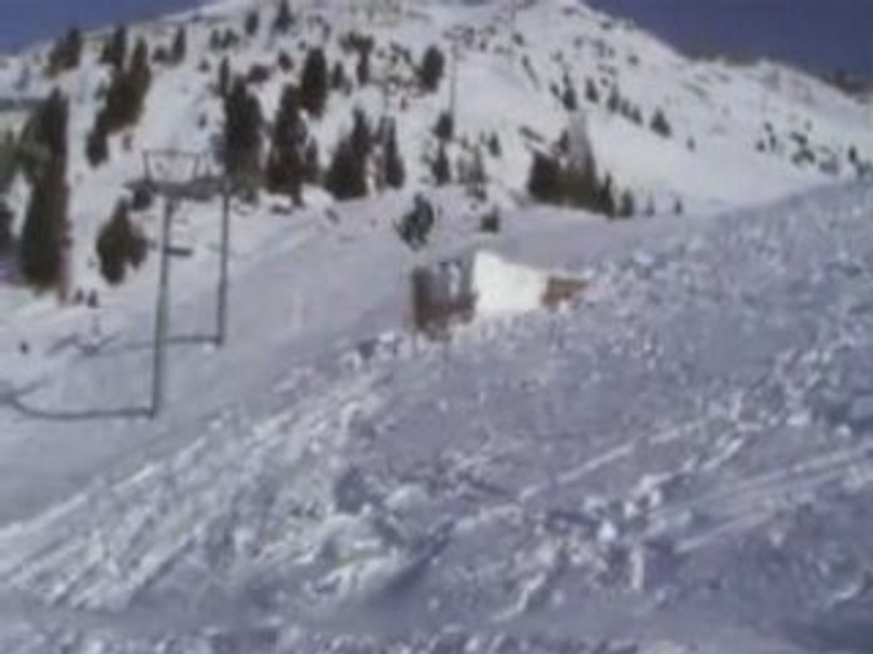 Luge freestyle aux Arcs 2000