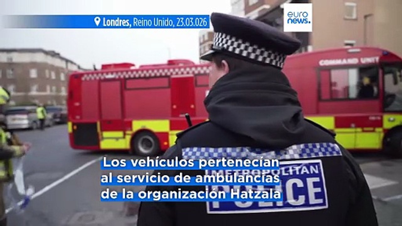 La Policía británica investiga como delito de odio la quema de 4 ambulancias de una organización judía
