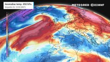 Na segunda metade da semana, uma massa de ar polar irá contribuir para a descida das temperaturas em Portugal
