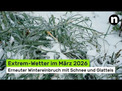 Extrem-Wetter im März 2026 aktuell: Erneuter Wintereinbruch mit Schnee und Glatteis