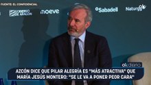 Azcón dice que Pilar Alegría es "más atractiva" que María Jesús Montero: "Se le va a poner peor cara"