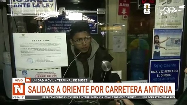 salidas suspendidas al oriente