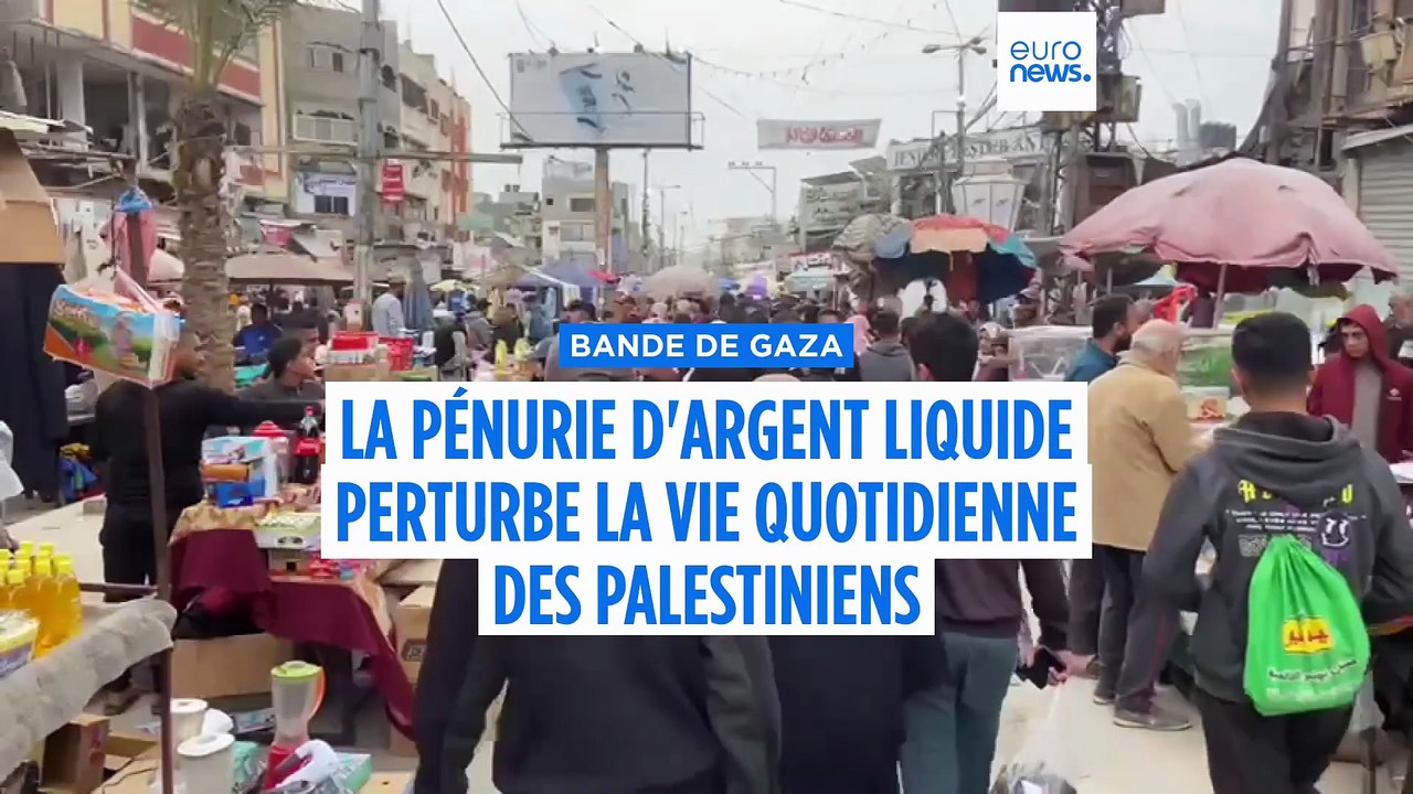 À Gaza, la pénurie d'argent liquide perturbe le...
