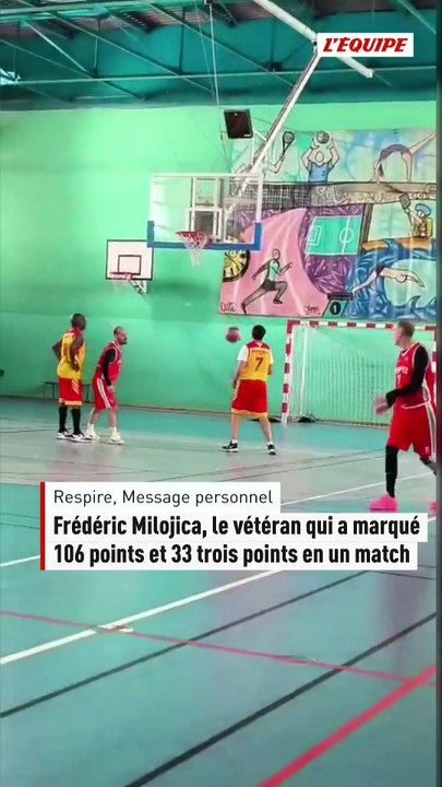 Frédéric Milojica, le vétéran qui a marqué 106 points et 33 trois points en un match - Basket