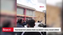 Şanlıurfa’da trafodaki patlamada park halindeki 4 araç hasar gördü
