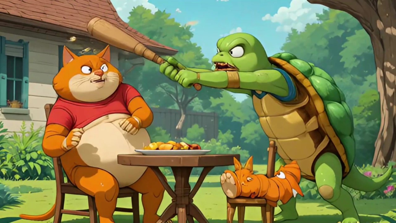 This Cat Stole Everything From a Turtle...Big Mistake