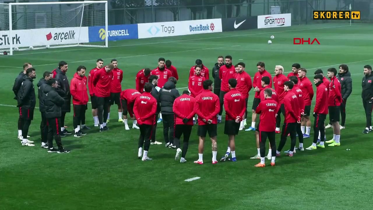 A Milli Futbol Takımı, Romanya maçının hazırlıklarına devam etti