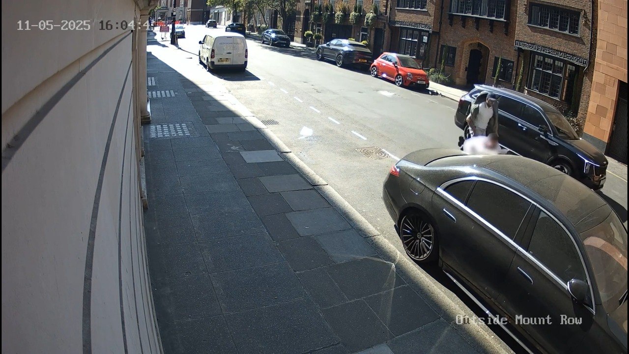 Two men robbed a man of his Patek Philippe watch while he was out with his pregnant wife in an exclusive area of London