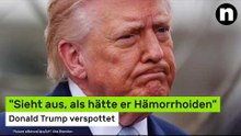Donald Trump: "Sieht aus, als hätte er Hämorrhoiden" - Präsident offenbart Probleme beim Hinsetzen