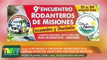 Del 21 al 24 de marzo: 9° Encuentro Rodanteros Misiones en el Camping Salto Cuña Pirú