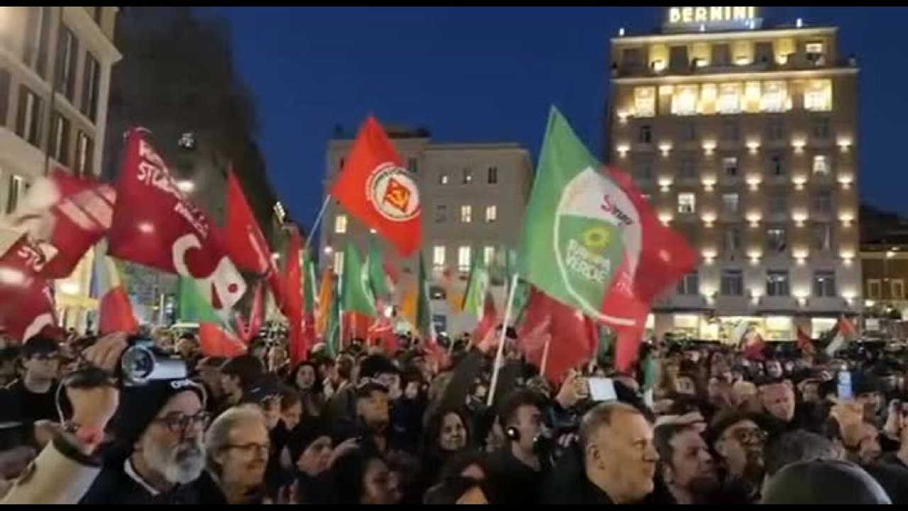Referendum, Schlein, Conte e Landini in piazza, festa per vittoria No