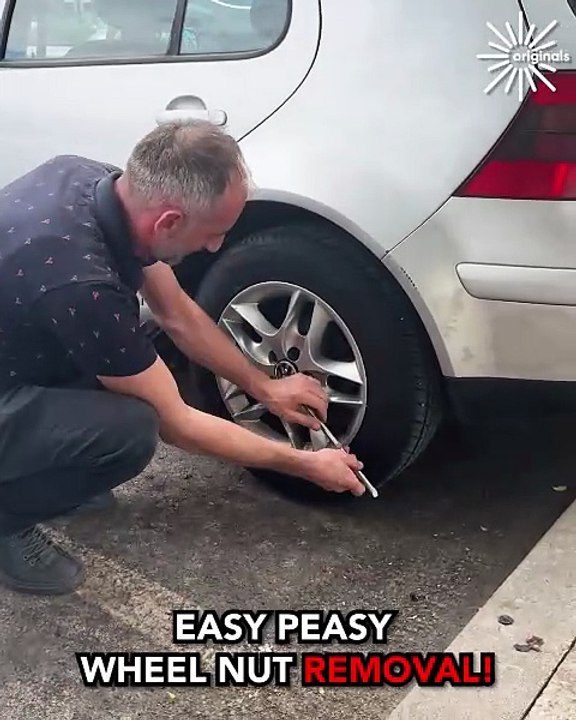 DIY hack when your wheel nut is stuck